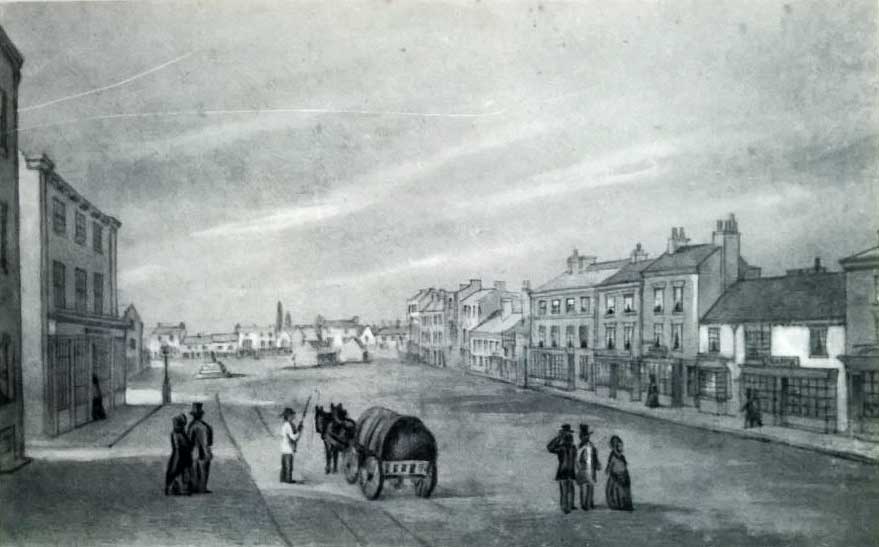 Market Cross steps and Cross Stump pre-1857