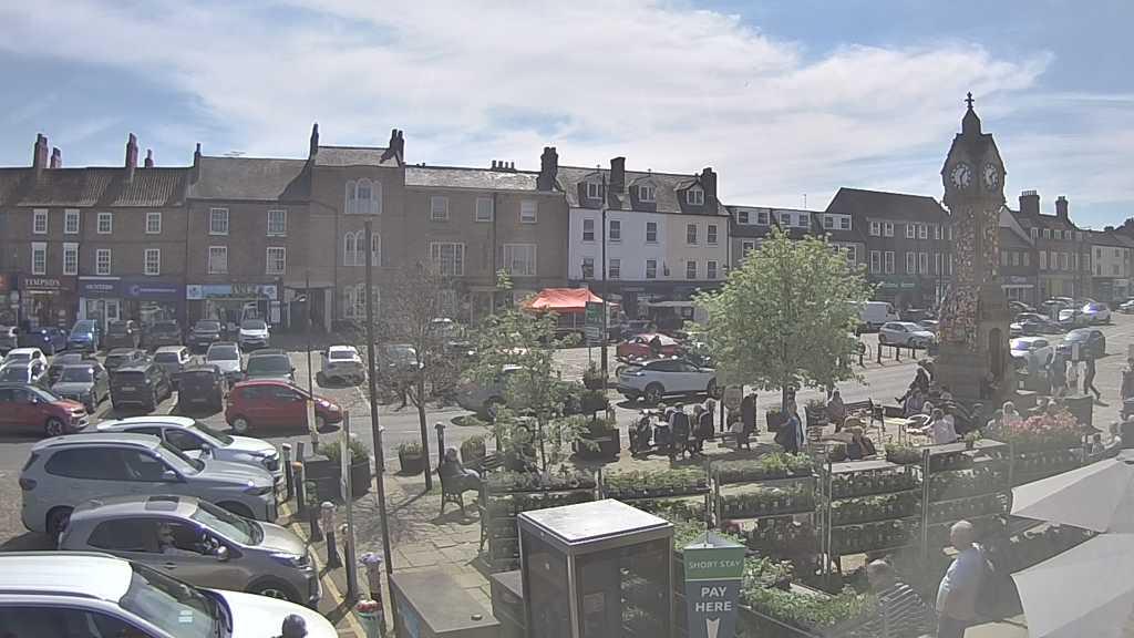 Thirsk webcam overlooking the Market Place