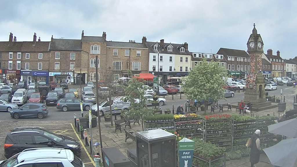 Thirsk webcam overlooking the Market Place