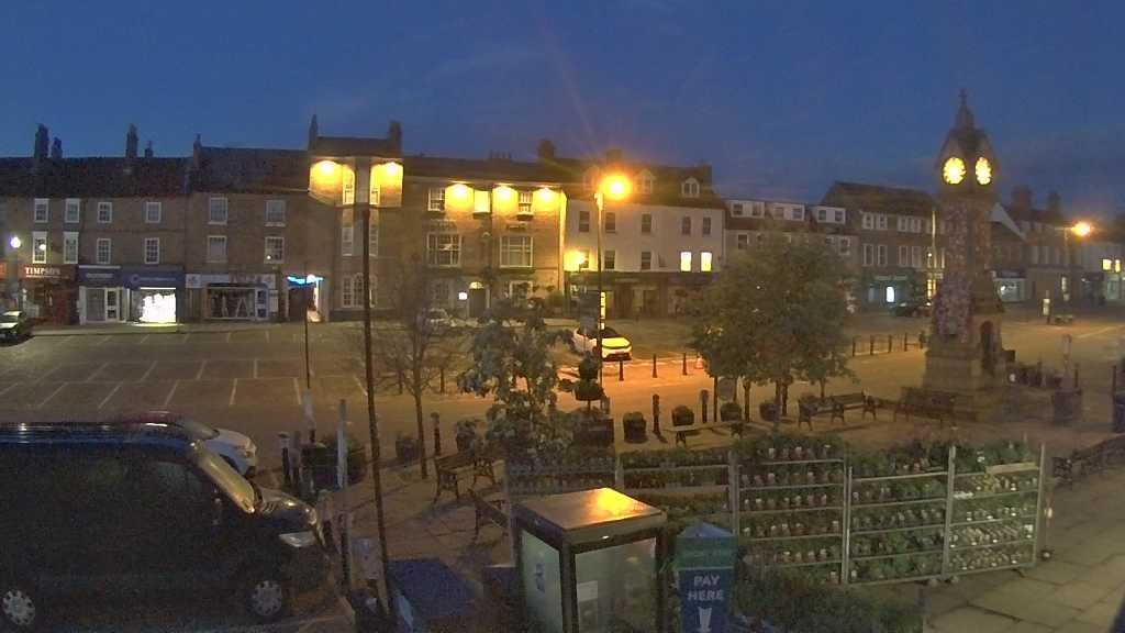 Thirsk webcam overlooking the Market Place